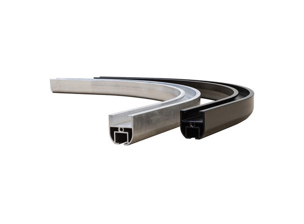 DOUGHTY Rail 90° R=45cm, Sort 