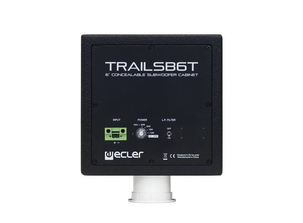ECLER TRAILSB6TBK Subwoofer 6.5", 60W, 70/100V, Sort 