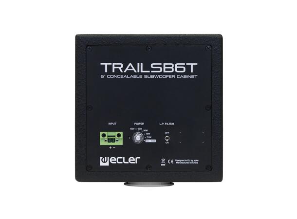 ECLER TRAILSB6TBK Subwoofer 6.5", 60W, 70/100V, Sort 