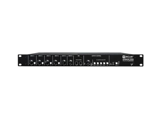 ECLER eHMA250 Mikseforsterker 120W, 70/100V, 6ch 