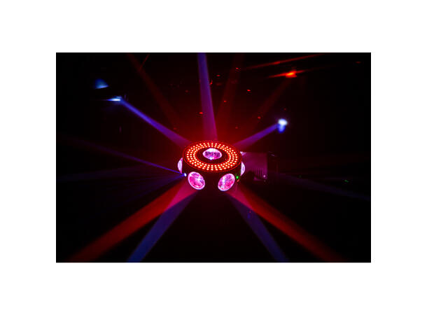 JB SYSTEMS UFO X4, 4 in 1 Multieffect LED, Laser, Strobe, 3pin DMX