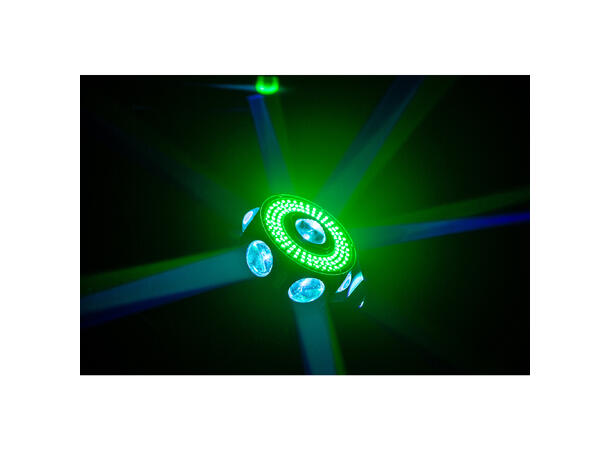 JB SYSTEMS UFO X4, 4 in 1 Multieffect LED, Laser, Strobe, 3pin DMX