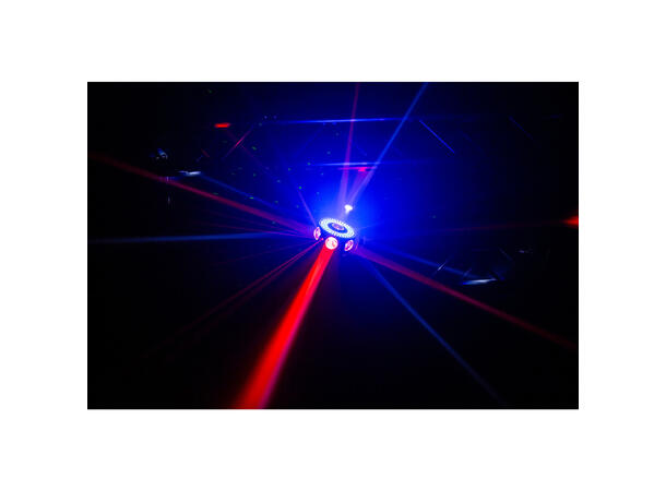 JB SYSTEMS UFO X4, 4 in 1 Multieffect LED, Laser, Strobe, 3pin DMX