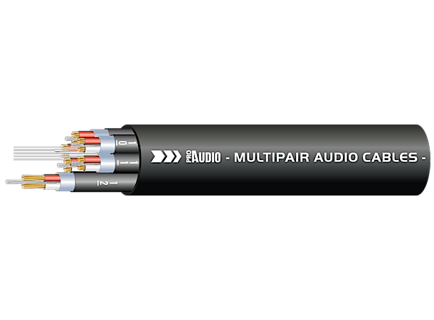 PROAUDIO TOUR40830L20BK Multikabel, Demo 20m, 8x XLRm - 8x XLRf 