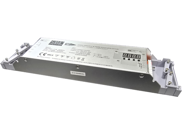 SBL DMX 4ch, 200W, PSU& LED  DRIVER, 24V Constant voltage, 230VAC IN, RDM