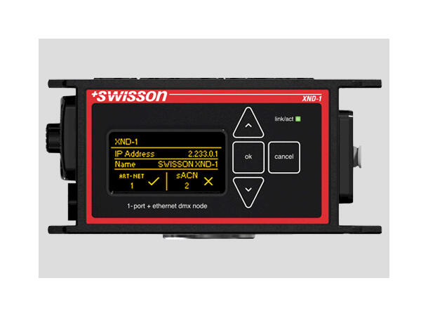 SWISSON XND-1 Pro set DMX Node 1-Port, 2 univers DMX, USB-C & Y Cable