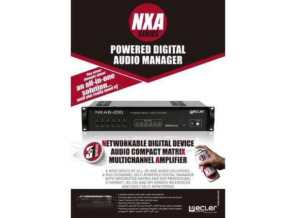 ECLER NXA 4-400 Nettverksforsterker 4 x 400W, DSP 