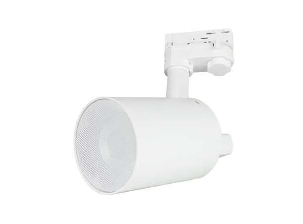 ECLER TUBE Skinnemontert Høyttaler 18W, 3", WiSpeak, Hvit 