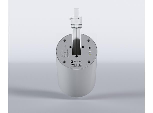 ECLER WiLD-14 Skinnemontert Høyttaler 40W, 4", WiSpeak, Hvit 
