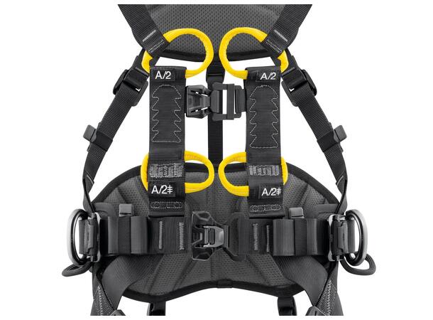 PETZL VOLT Fallsele, str 2 Europeisk versjon, Sort/Gul 