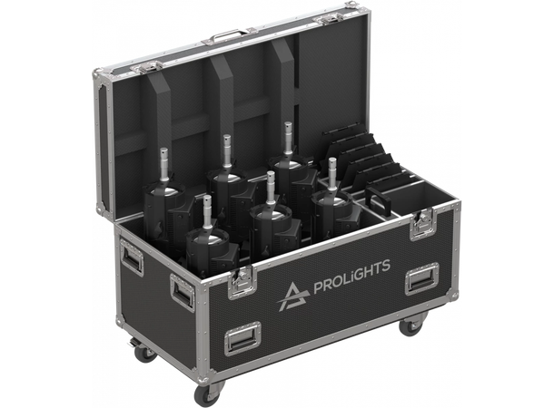 PROLIGHTS FCLECLFRCTPXS Flightcase Til 6 x ECLFRCTPXS series