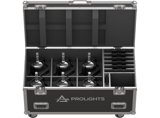 PROLIGHTS FCLECLFRCTPXS Flightcase Til 6 x ECLFRCTPXS series