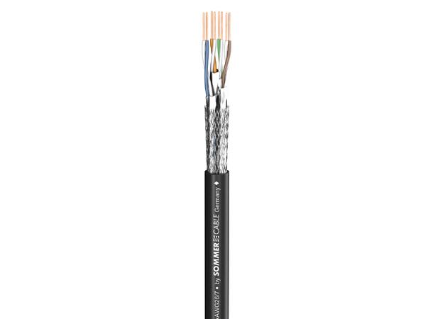 SOMMER Mercator CAT.6a Highflex PVC, sort, Ø 6.20mm