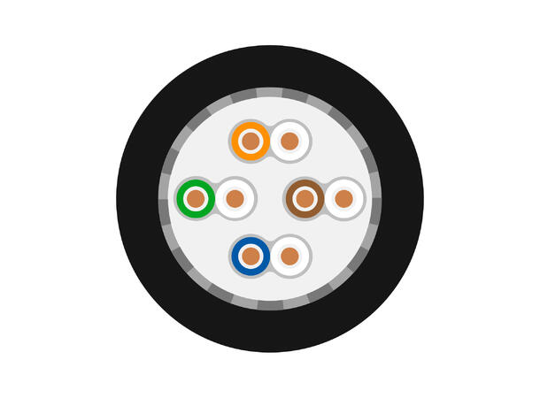 SOMMER Mercator CAT.6a Highflex PVC, sort, Ø 6.20mm