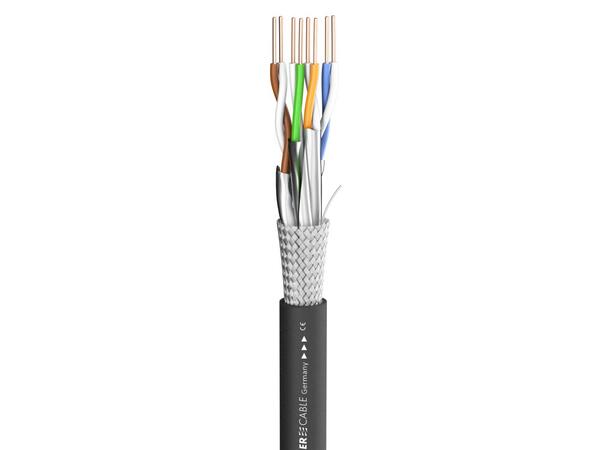 SOMMER Mercator CAT.6a, PVC 500m, Sort, Ø7.9mm 