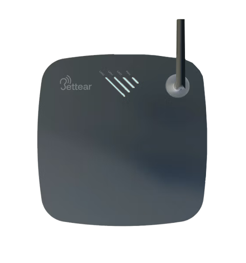 BETTEAR B-Caster-X Auracast™ transmitter 2xETH, 1xStereo in, Ext antenna, Sort