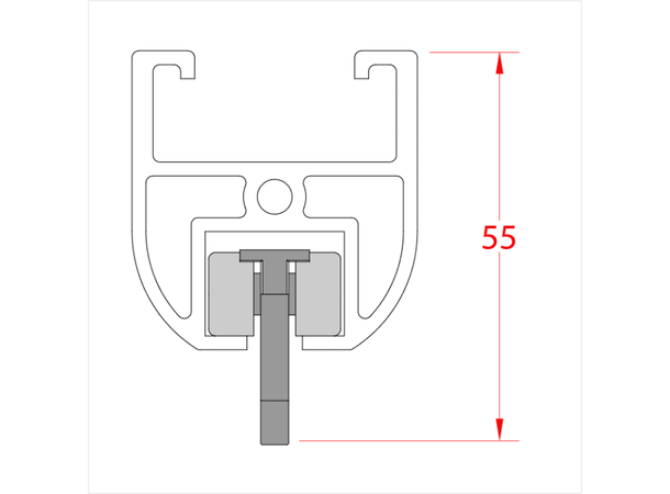 DOUGHTY Rail Rail-Ball Raced Runner ELL 6kg, Sort 