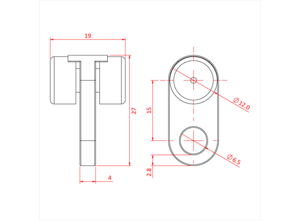 DOUGHTY Rail Rail-Ball Raced Runner ELL 6kg, Sort 