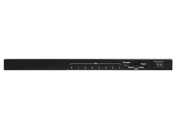ECLER VEO-SPH48 HDMI-splitter 1x8 HDMI splitter, 4K/60, 18Gbps 