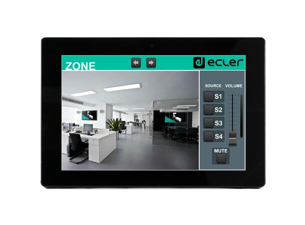 ECLER WPNETTOUCH Touchpanel 10" touchscreen, PoE, VESA75 