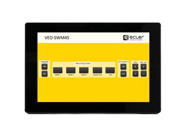 ECLER WPNETTOUCH Touchpanel 10" touchscreen, PoE, VESA75 