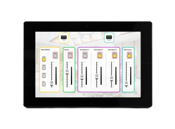 ECLER WPNETTOUCH Touchpanel 10" touchscreen, PoE, VESA75 