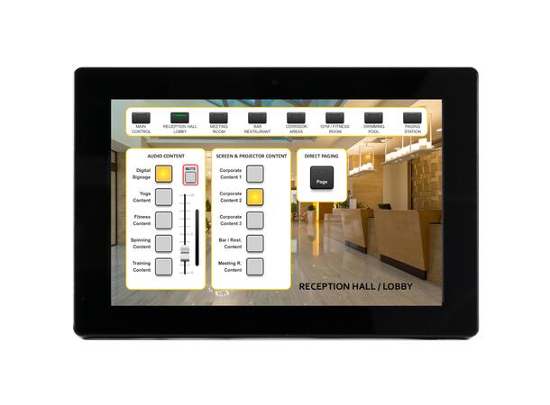 ECLER WPNETTOUCH Touchpanel 10" touchscreen, PoE, VESA75 