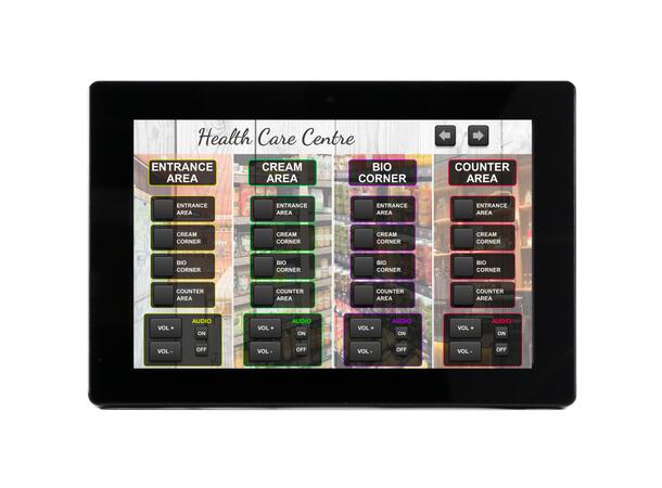 ECLER WPNETTOUCH Touchpanel 10" touchscreen, PoE, VESA75 