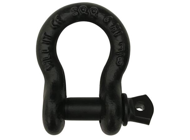 ELLER 1.5 tonn sjakkel med øyebolt Sort