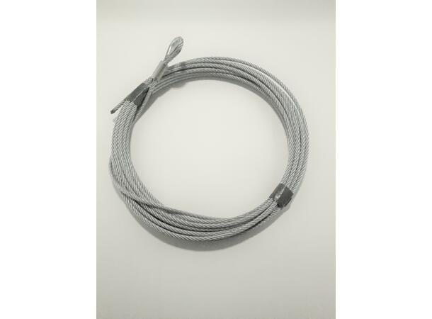 PSRIG Stålwire scenetrekk WLL 0,29t 32m Ø 5mm,  7x19 1770N, kause-sveist ende 