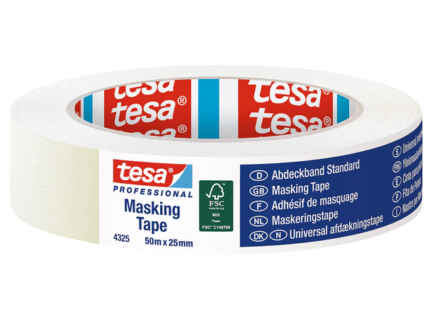 TESA 4024 Professionell maskeringstape 25mm x 50m