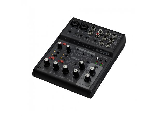 Yamaha AG06Mk2 mikser 2 mic/1 stereo line. USB interface, Sort