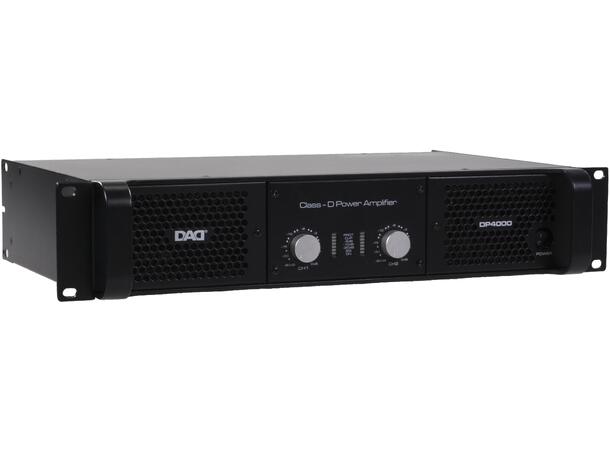 DAD DP4000 Forsterker 2 x1750W @ 4ohm Bridge mode 3500W @ 8Ohm