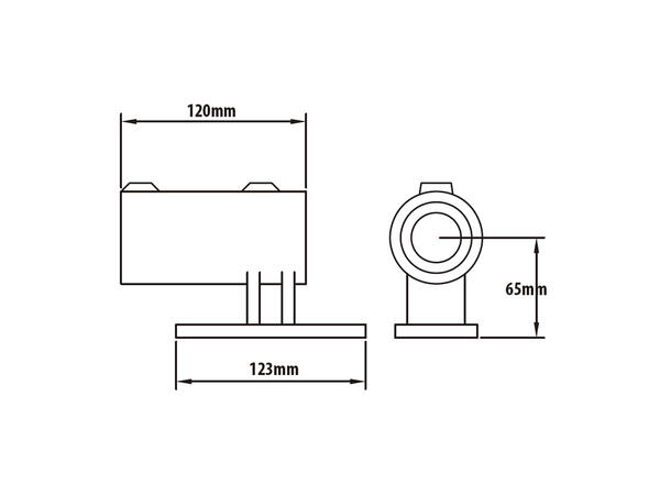 KUPO KPC-144 railing side support Ø48mmrørklemme.TUV