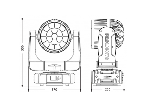 PROLIGHTS PANORAMAIPWBX Moving head IP65, 19x40W OSRAM LED RGBW