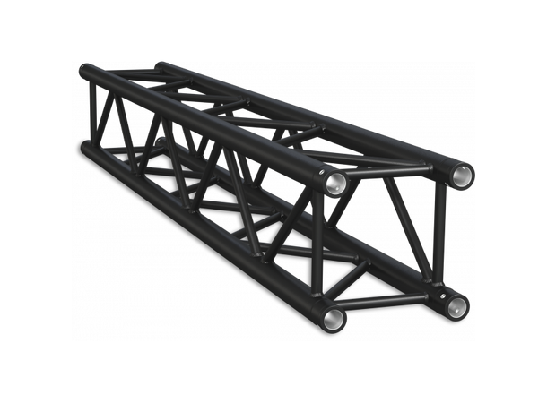 PROTRUSS HQ30 firkant-truss HD, 200cm Sort. Ø50x3mm rør. Koblingskit inkludert