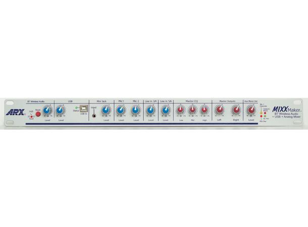 ARX MixxMaker Mikser Bluetooth, USB, Mic/Line Master Mixer