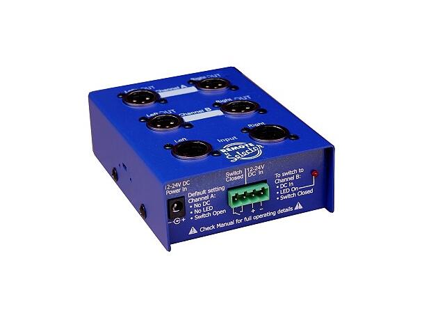 ARX Remote Selector A/B velger XLR inn/ut, remote DC kontroll