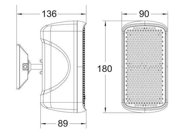 AUDIOPHONY MIO-Sat225b Miljøhøyttaler 40W, pris pr par