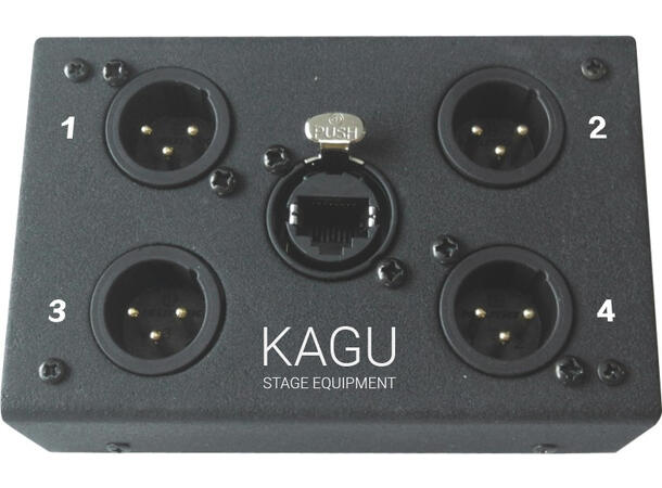 KAGU CAT til 4 x XLR han interface 4 x 3 pin XLR han for audio