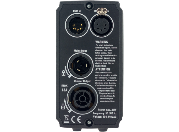 SWISSON XSD-S3-YC-5 sinus dimmer. 3kW 1 kanal. poweCON TRUE1 1 inn/ut