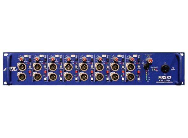 ARX MSX 32 BST Splittersystem 8 kanaler 1:4 splitt. Elektronisk bal.