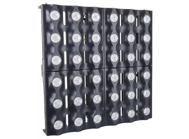 BRITEQ BT-GLOWPANEL LED panel, sort 36x 3W white CREE LEDs + RGB glow effect