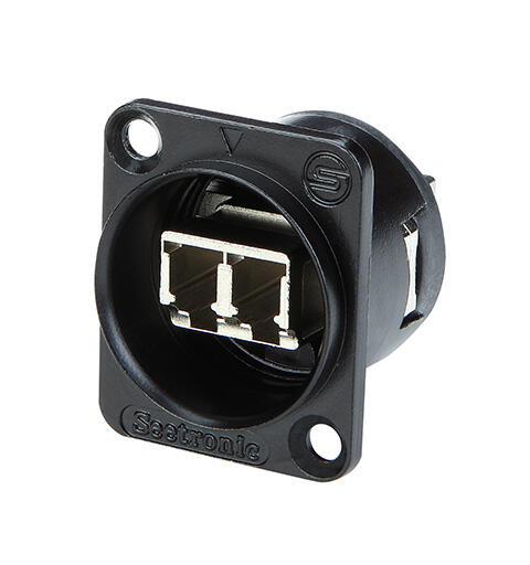 SEETRONIC SO2-4FDW-B optisk LC duplex Sort. D-panel. Feed thru