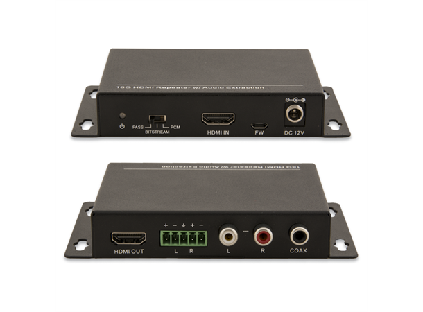 Stoltzen SHAD3 HDMI De Embedder HDMI in - HDMI + RCA + COAX + BAL.Audio