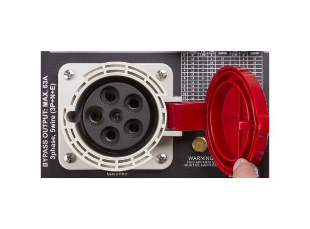 BRITEQ PD-63SH strømdistribusjon 12 x 16A ut på Schuko + harting og soca