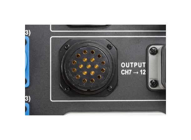 BRITEQ PD-63SH strømdistribusjon 12 x 16A ut på Schuko + harting og soca