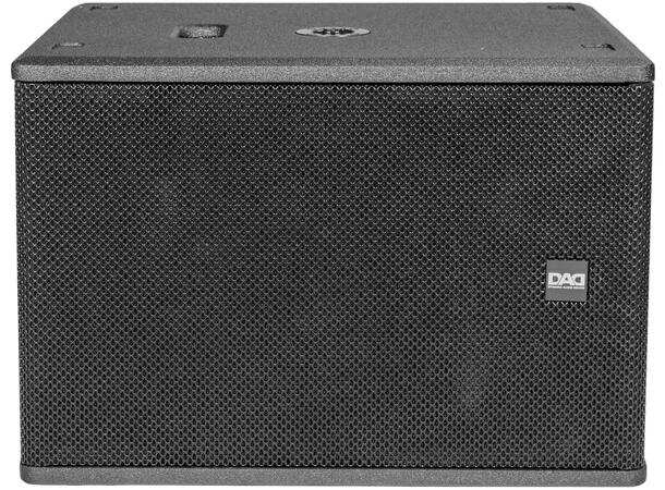 DAD ARK112SA Aktiv sub 700W, 12" Sort. Maks SPL 124dB. 700W utg. for sat.