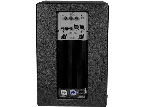 DAD ARK112SA Aktiv sub 700W, 12" Sort. Maks SPL 124dB. 700W utg. for sat.