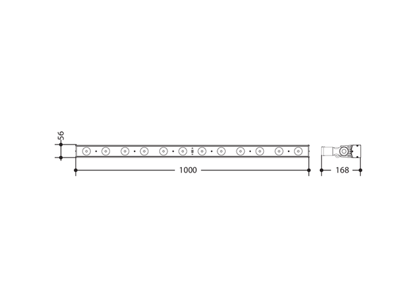 PROLIGHTS LUMIPIX12UQ LED Pixelbar 12x8W RGBW/FC, pixel-map